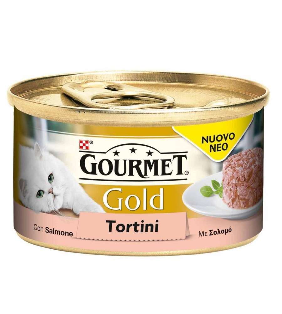 GOURMET GOLD TORTINO CON SALMONE - 85 GR